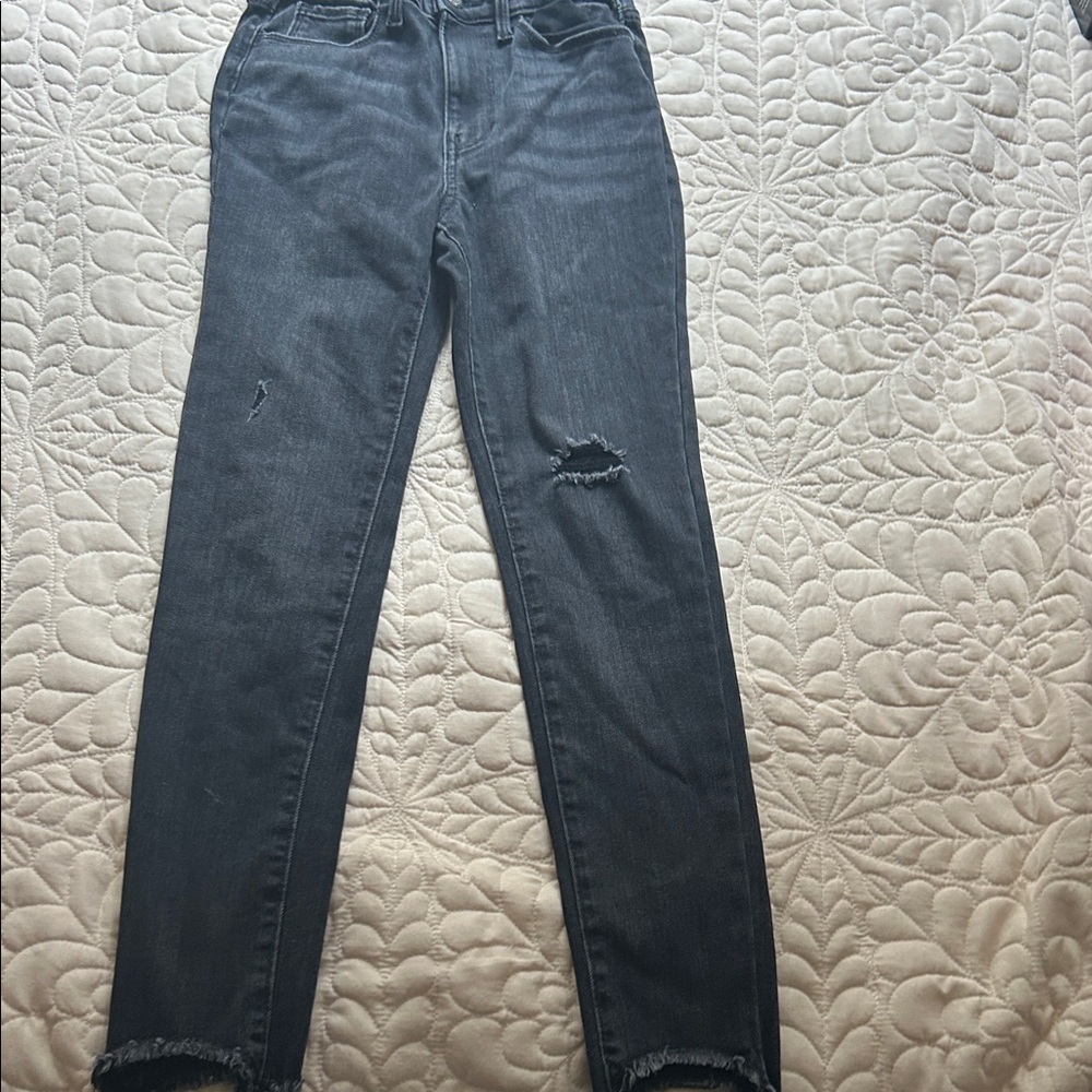 Missy Black Distressed stretch Jeans